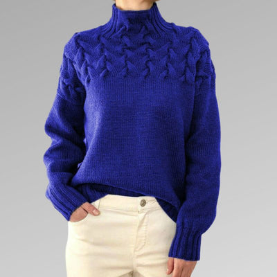 Giuliana - Zopfstrickpullover Damen Elegant