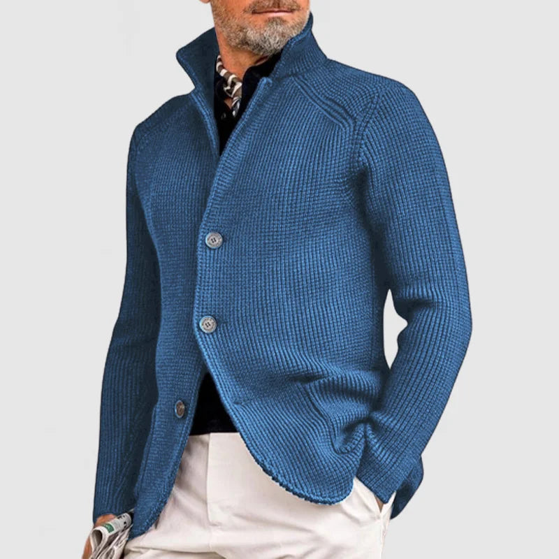 Marcus | Elegante Strickjacke mit Revers für Herren