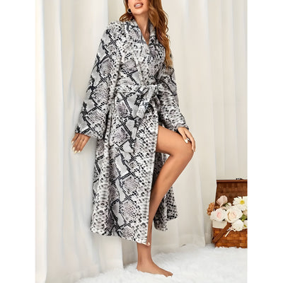 Parthena Bademantel – Lässiger Tie-Dye-Dicker Bademantel