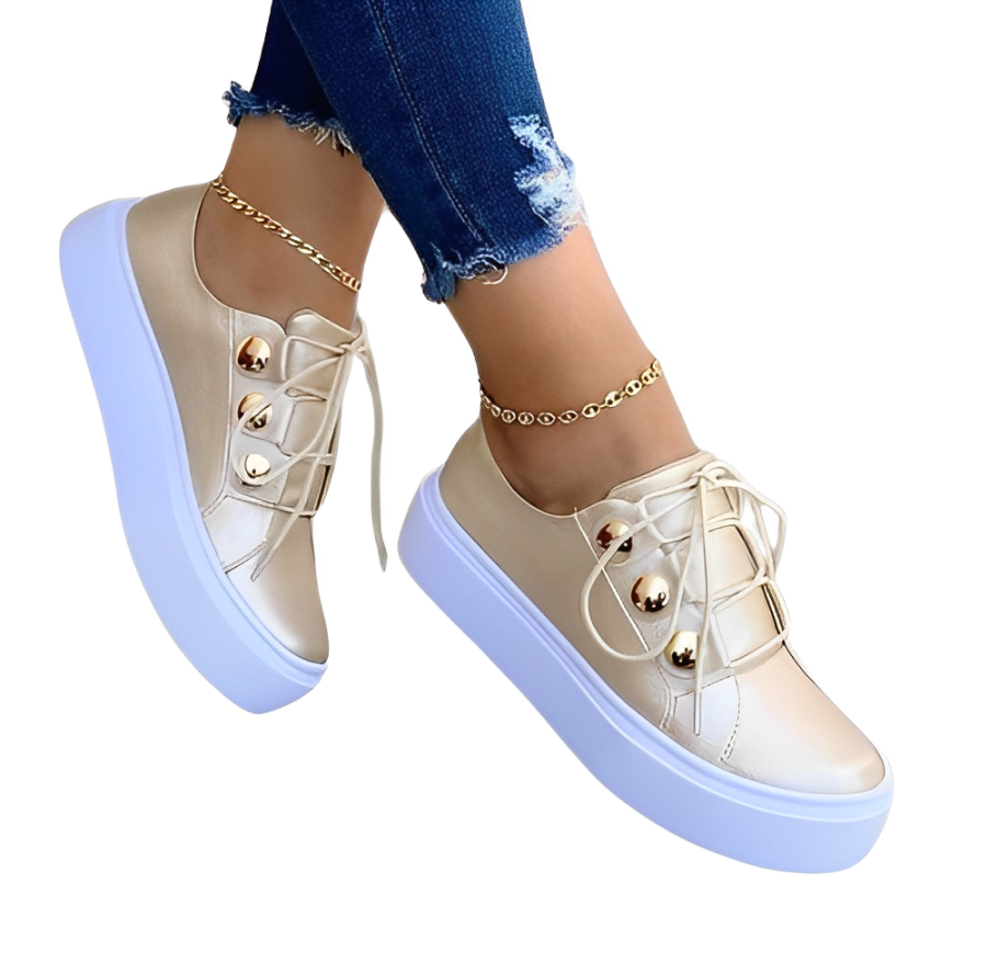 Alyssa – Plateau-Sneaker aus Canvas