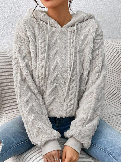 Herbstpulli mit Kapuze und Reißverschluss