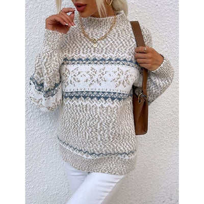 Kuscheliger Pullover mit geripptem Rollkragen