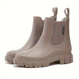 Maria | Damen Wasserdichte Slip-On Chelsea Stiefel in Braun