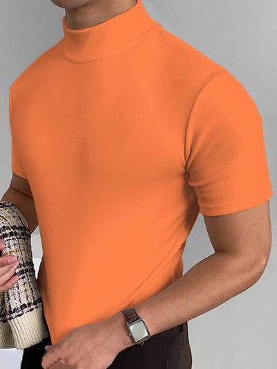 Livio - Herren T-Shirt mit hohem Kragen