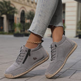 Mila  – Komfortable orthopädische Sneakers + Reißverschluss in Dunkelgrau