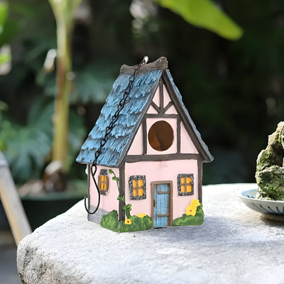 NestHaven Nest - Rustikales Garten Hängendes Vogelhaus