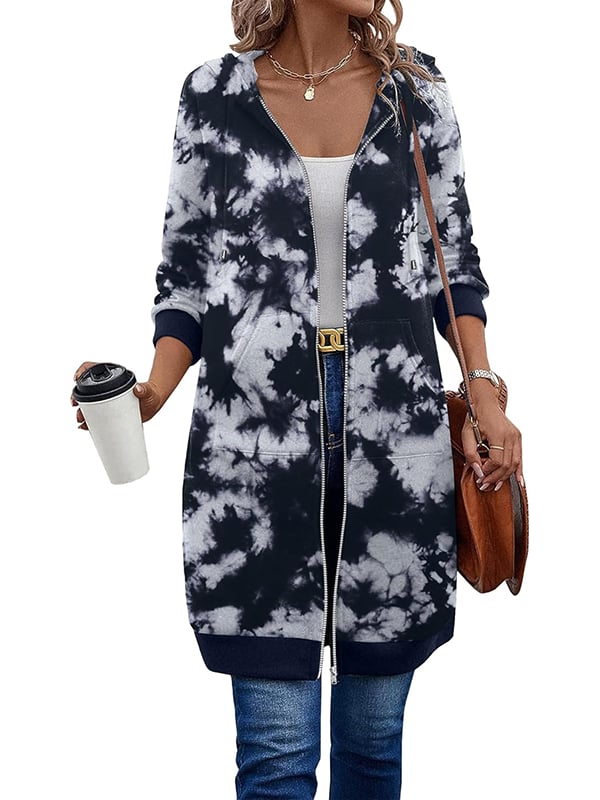 Nayvah - Langarm Kapuzenpullover Mit Reißverschluss