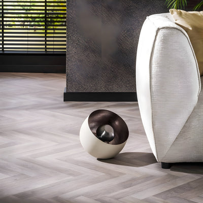 ShimmerCage Light - Elegante Runde Stehlampe