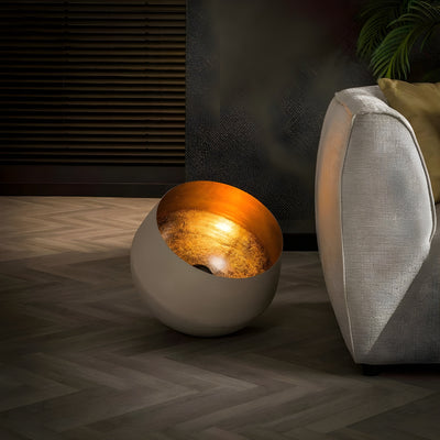 ShimmerCage Light - Elegante Runde Stehlampe