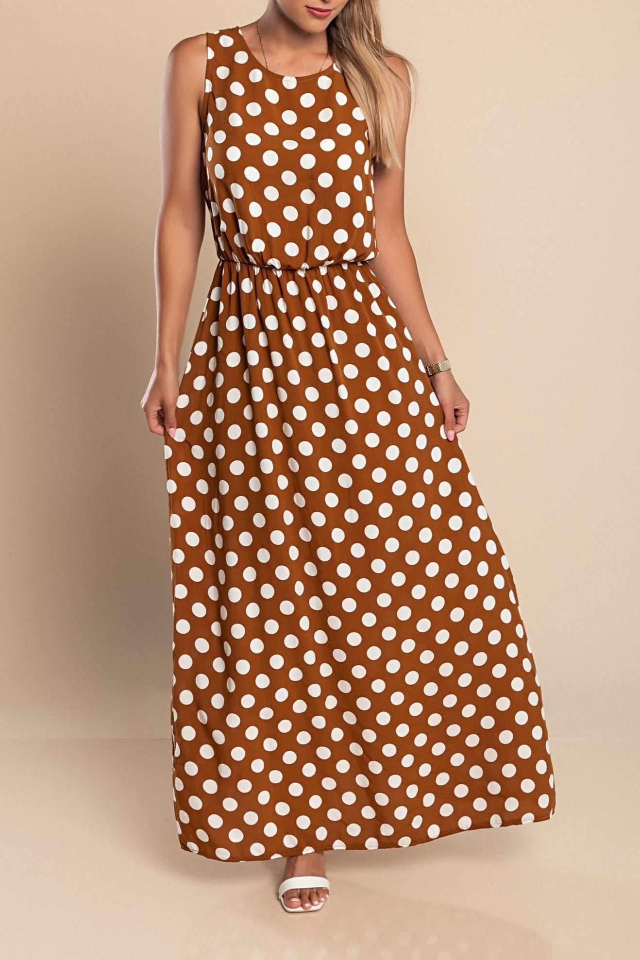 Lola - Polka Dot Maxi Dress