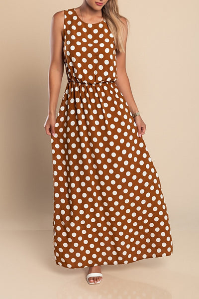 Lola - Polka Dot Maxi Dress