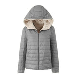 Gesteppte Pufferjacke für Frauen - Sofiane in Grau