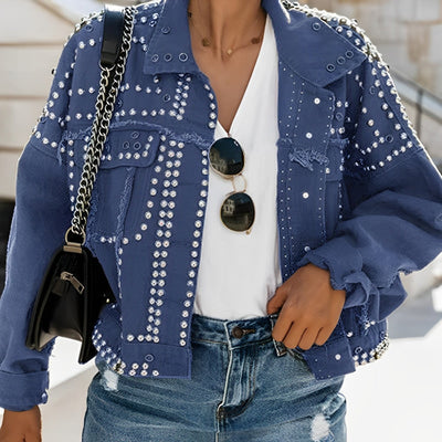 Kaja - Stylishe kurze Jacke mit Nieten