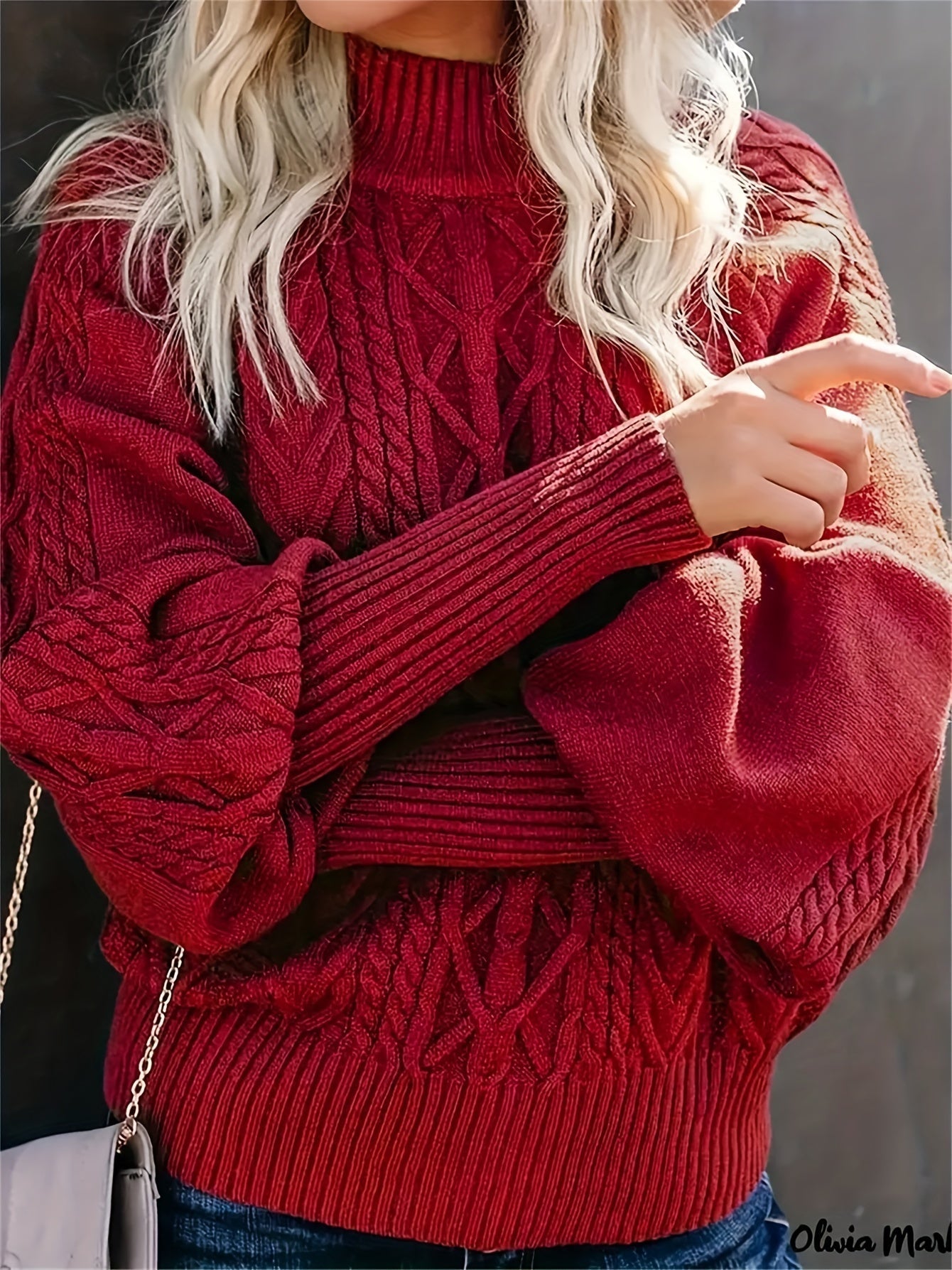Tinsley – Lässiger Langarm Strickpullover