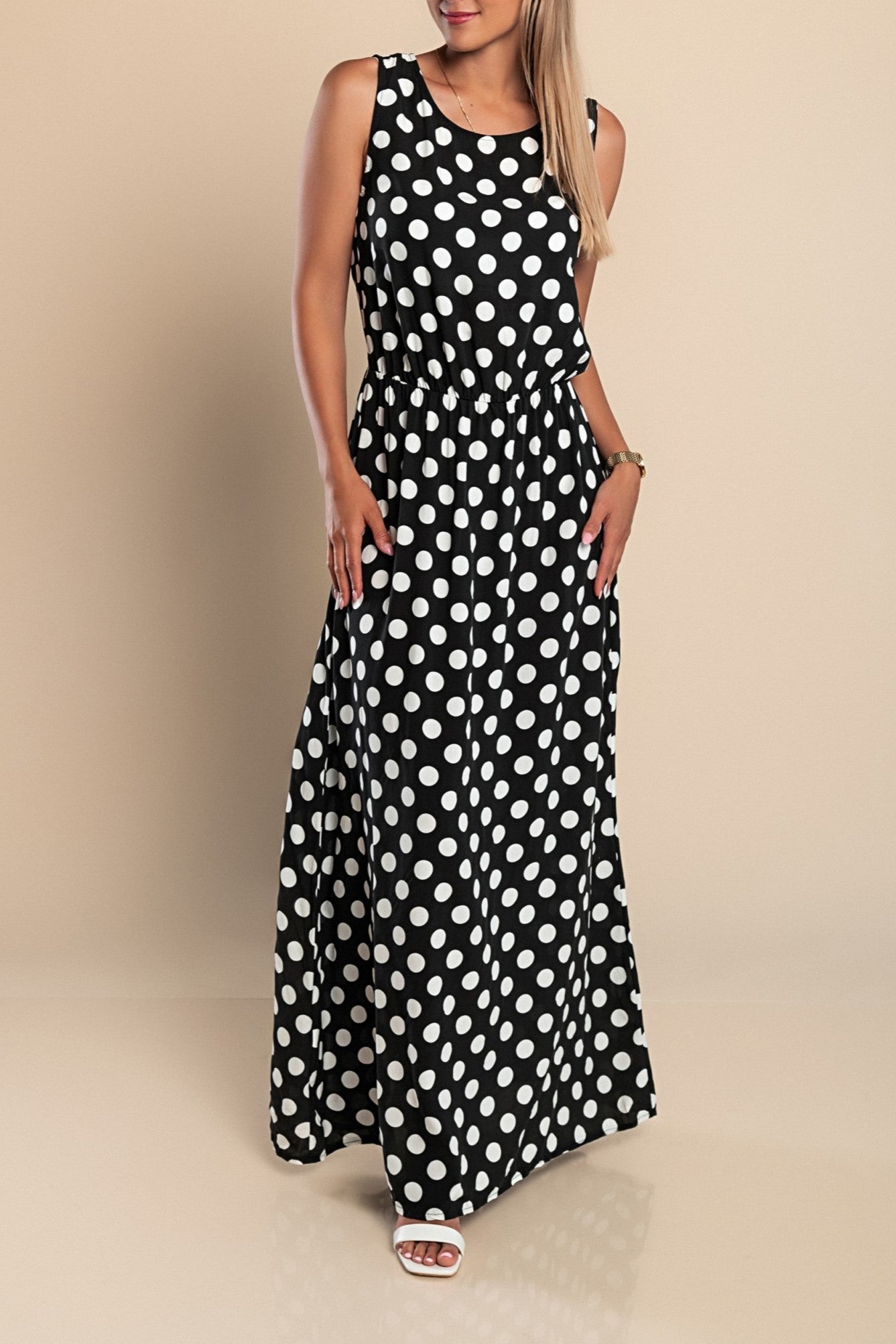 Lola - Polka Dot Maxi Dress