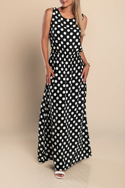 Lola - Polka Dot Maxi Dress
