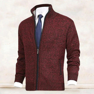 Arnie - Klassische Herren Strickjacke mit Kragen