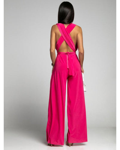 Rania - Damen Jumpsuit ärmellos mit V-Ausschnitt