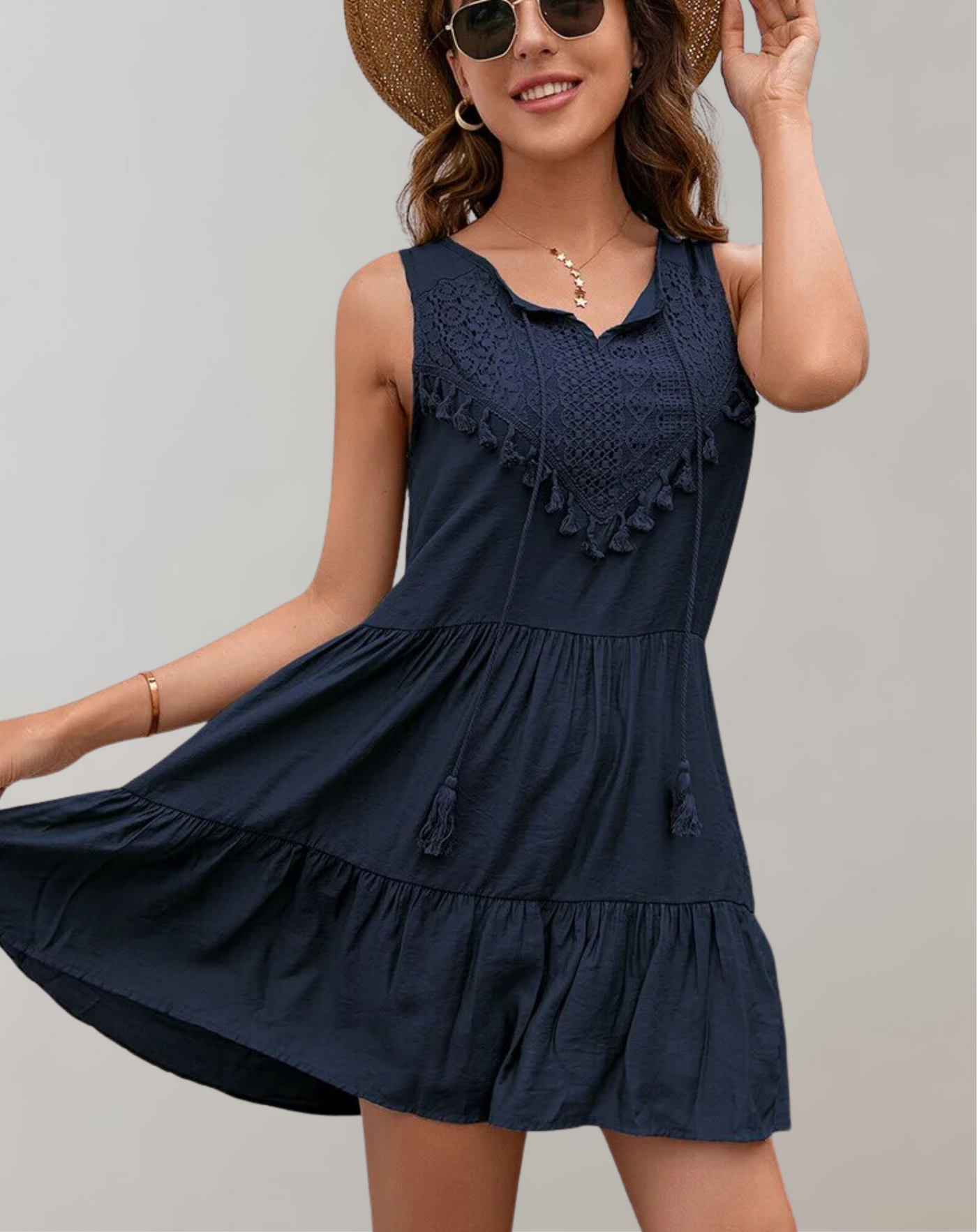 Cecily - Damen Sommer Quasten Sandalen