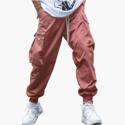 Herren-Cargo-Joggerhose mit Kordelzug und elastischen Bündchen