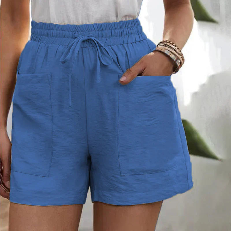 Rosalie | Leinen Shorts mit Taschen