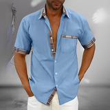 Henrick - Ein elegantes und bequemes Herren-Sommerhemd in Blau