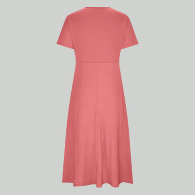 VIOLA - MIDIKLEID MIT ÜBERKREUZTEM AUSSCHNITT