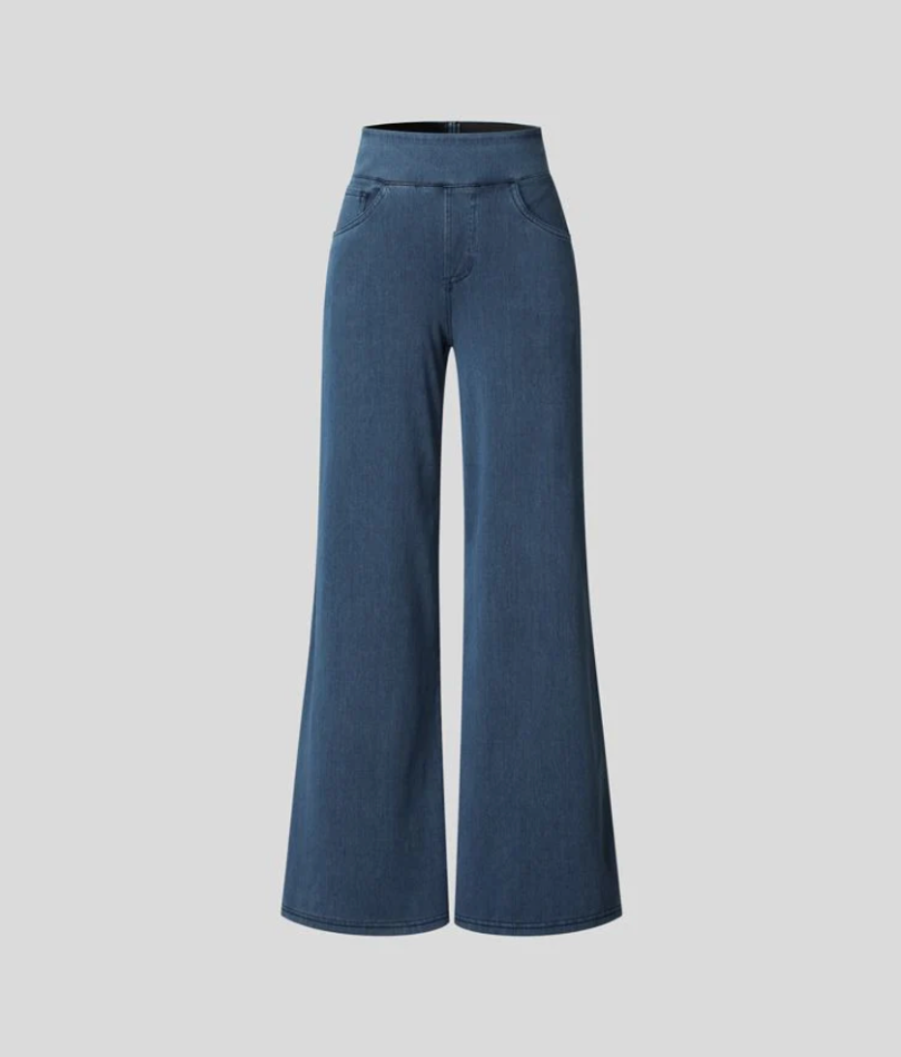 Weite High-Waist Jeans