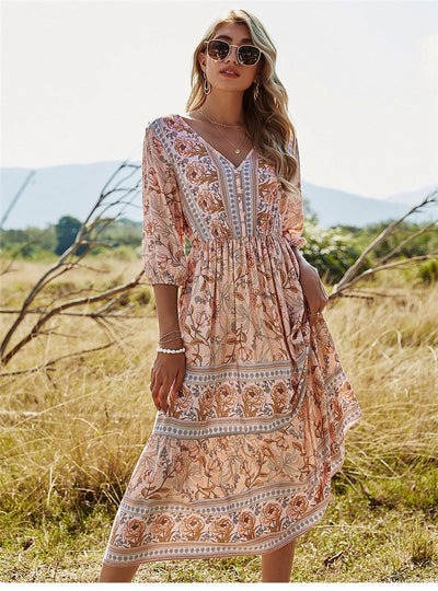 Donata - Lässiges Boho‑Kleid