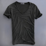 Brett – Bequemes, lässiges Herren-T-Shirt in Grau