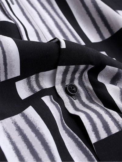 Strickhemd mit farbigem Druck