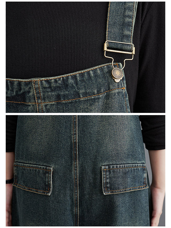 BERNADETTE - SCHLABBER-JUMPSUIT AUS DENIM