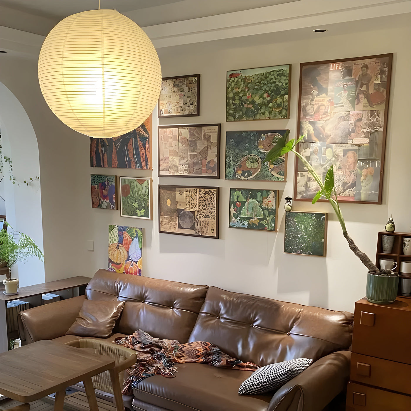 LumenAura Light – Minimalistische Japanische Hängelampe