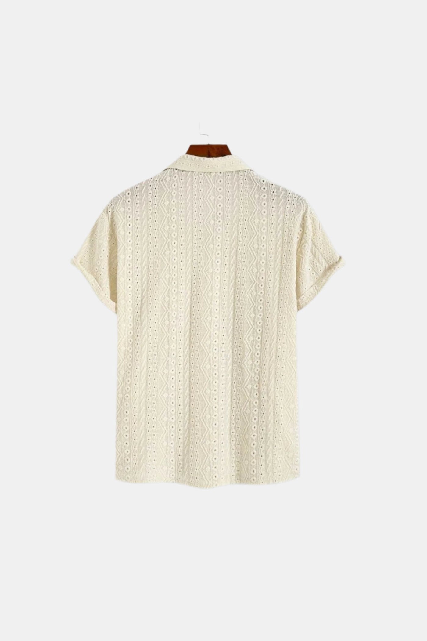 Luftiges Häkelhemd mit Kurzarm