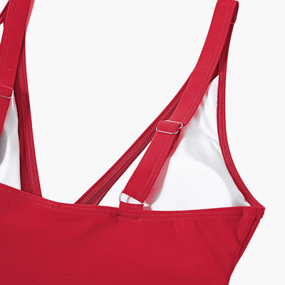 Badeanzug mit Mesh für Damen – sexy Einteiler High Waist