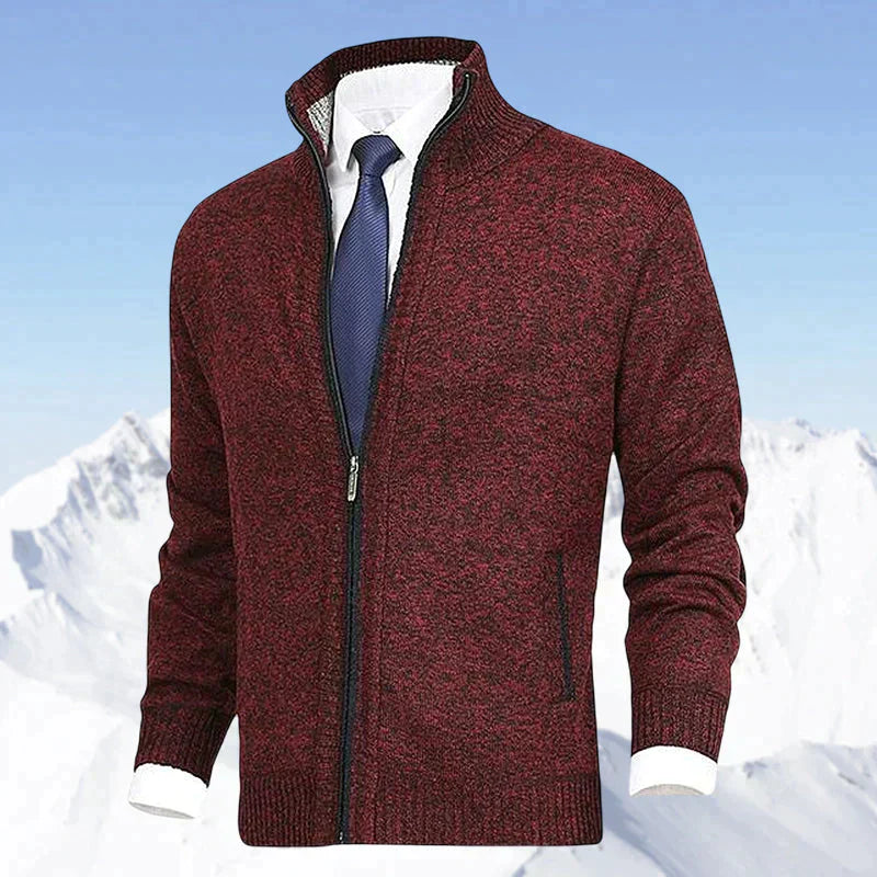Arnie - Klassische Herren Strickjacke mit Kragen