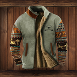 Outdoor Fleece Jacke | Warm Gefüttert | Weiche Struktur | Ideal für Abenteuer in Grau