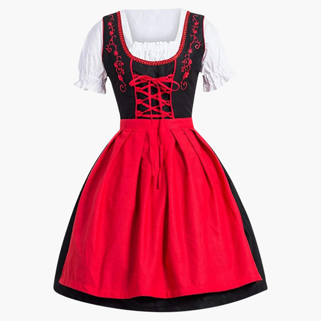 Traditionelles Dirndl mit Schürze für Damen - Oktoberfest 2025