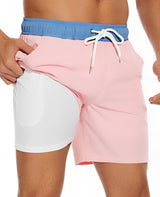 Adam – Badeshorts für Herren – Schnelltrocknende Strandbekleidung in Rosa