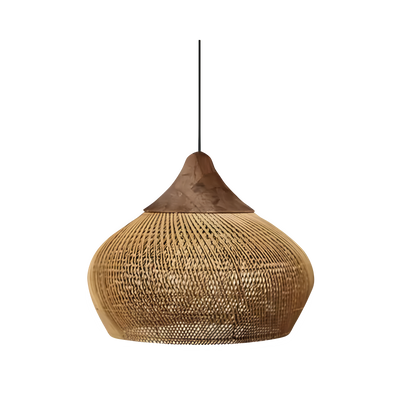 BistroBeam Light - Moderne Rattan-Pendelleuchte