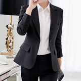 Elke | Eleganter Damenblazer für den Alltag in Schwarz