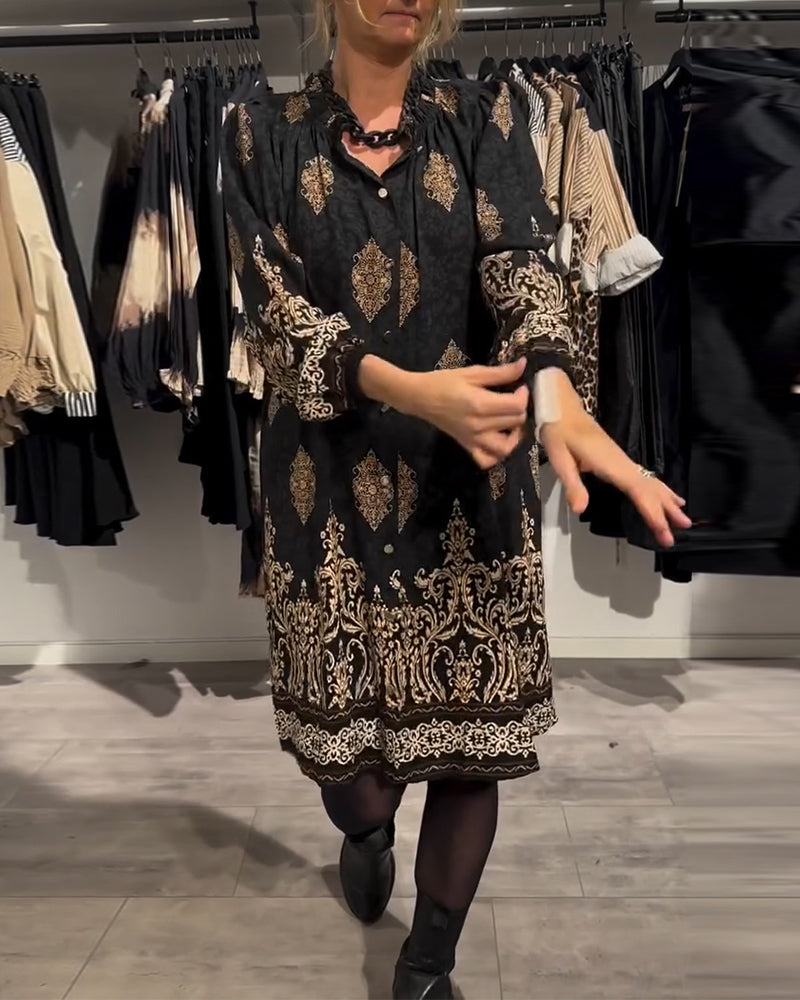 Ilse | Vintage-inspiriertes Kleid mit Knopfleiste