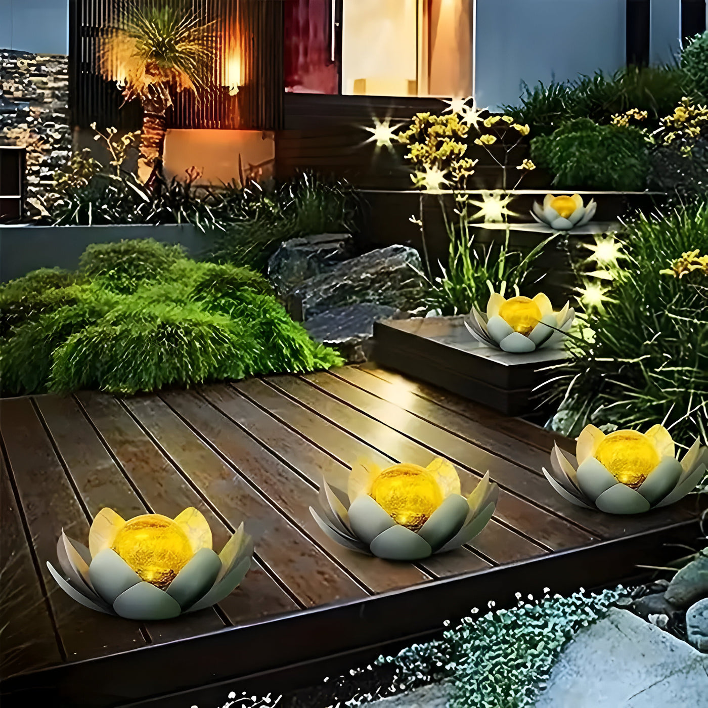 GlowPetal - Solar LED Lotusblumenleuchte