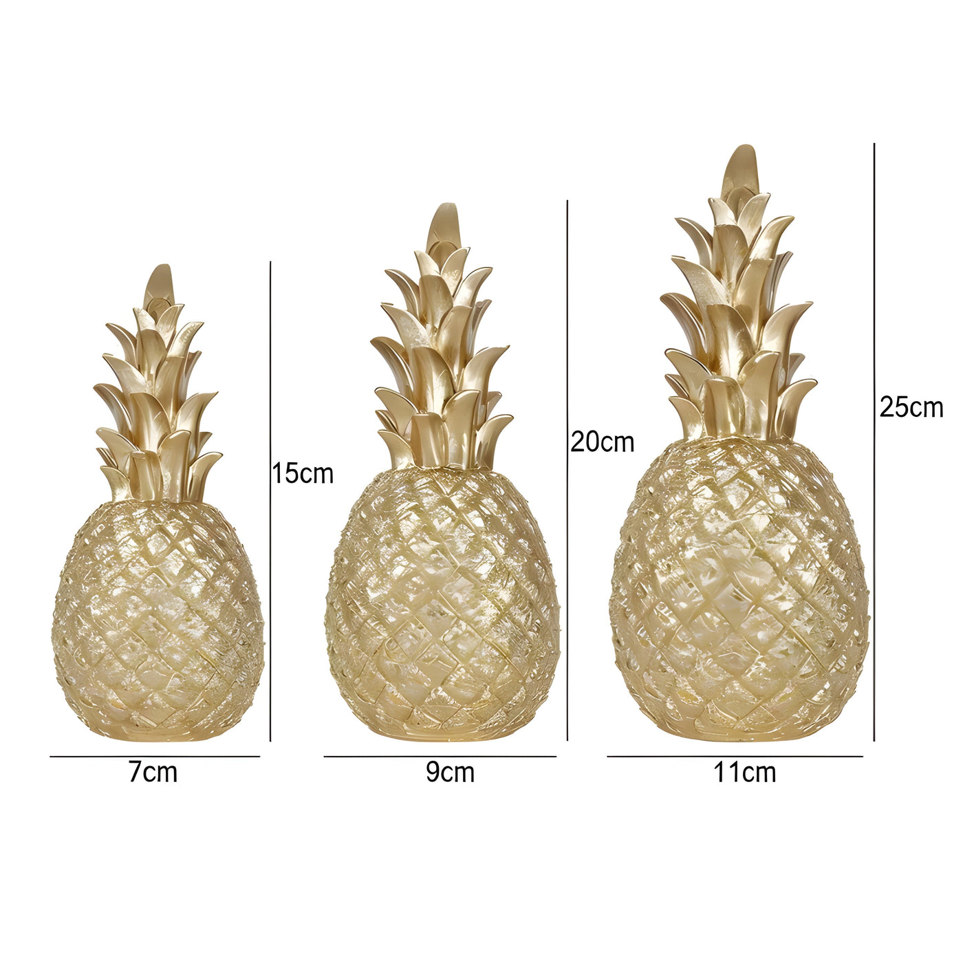 PineGlow Decor - Dekorative Ananas-Ananas-Wohnzimmer-Dekor