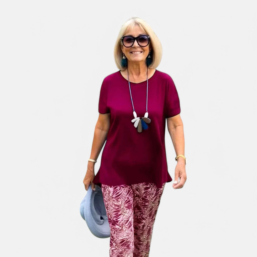 Emma | Bedrucktes Kurzarm-Top