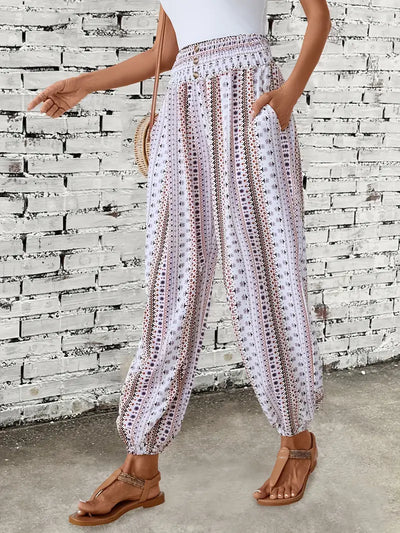 Hange – Boho-Hose mit hoher Taille