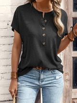 Juul | Olivgrünes T-Shirt in Schwarz Grau