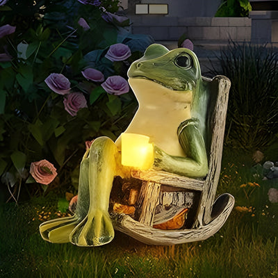 FrogGlow Light - Dekorative Garten Frosch-Solarleuchte