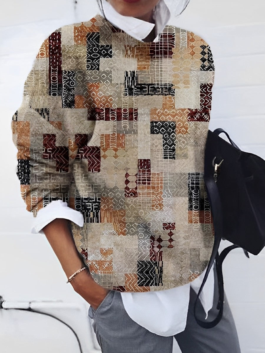Melody - modischer Pullover mit Blumenmuster
