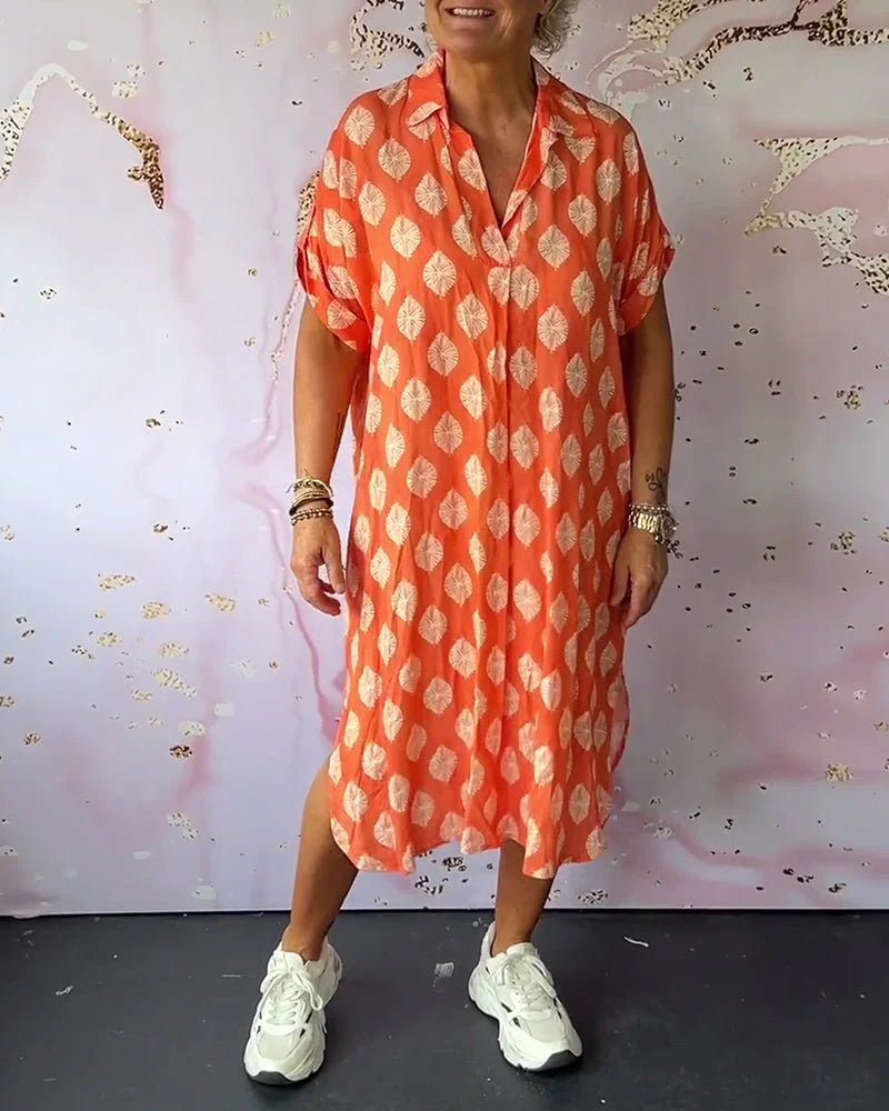 ERDMUTE - FRÜHLINGSKLEID MIT REVERS